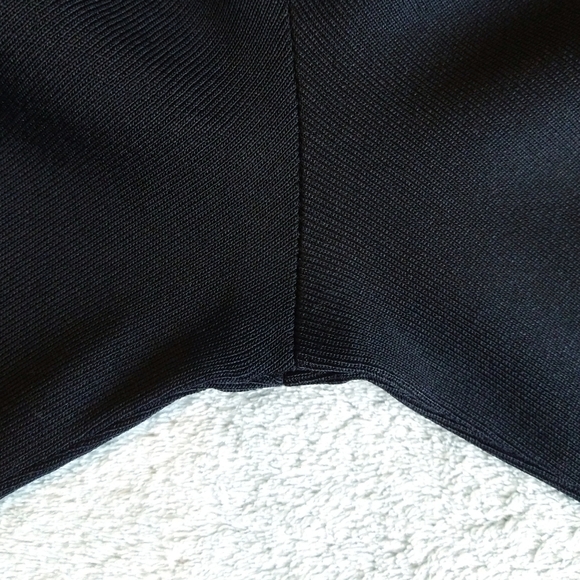 Exclusively Misook Black High Rise Knit Pull On Pants Straight Leg Classic - Picture 8 of 9